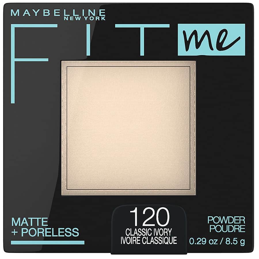 Fit Me Matte + Poreless Pressed Face Powder Makeup 120 Classic Ivory
