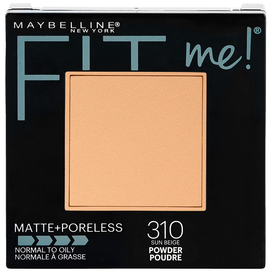 Fit Me Matte + Poreless Pressed Face Powder Makeup 310 Sun Beige