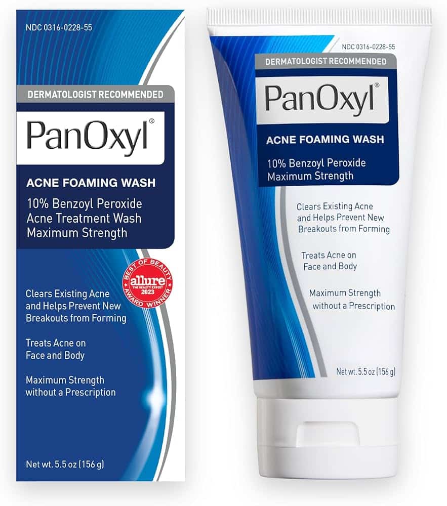 Panoxyl Foaming Acne Wash Maximum Strength 10% Benzoyl Peroxide